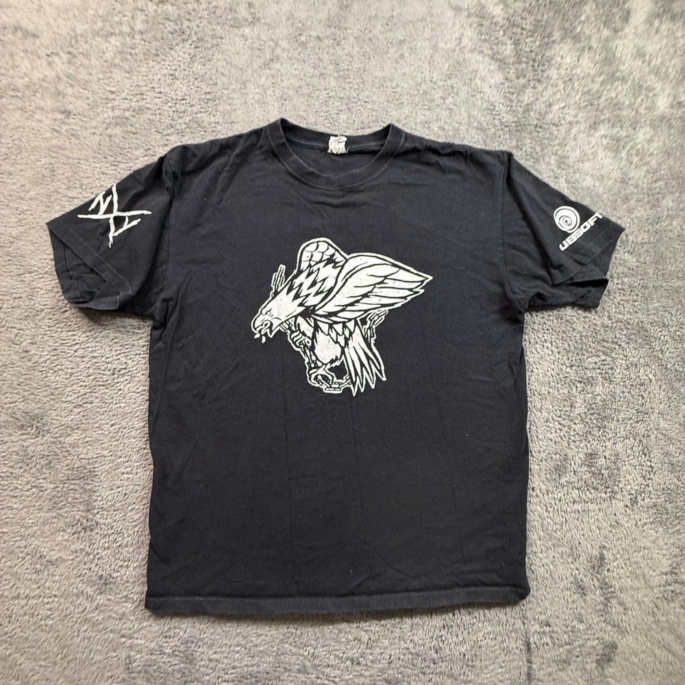 Anvil The Crew Motorfest T-Shirt Mens L Black Excellent Ubisoft Gaming Promo Tee